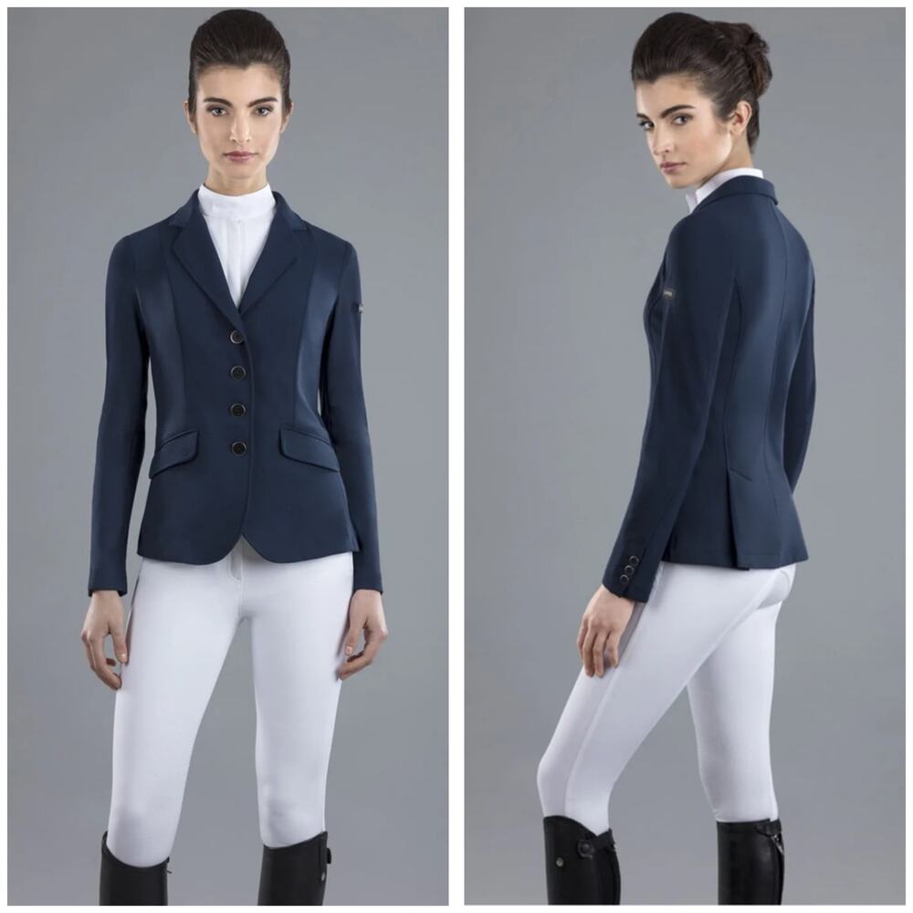 Iago Riding Show Technical Competition Jacket Navy Size 38 Horseback Equestrian